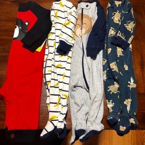 Size 6 month baby boy pajamas
